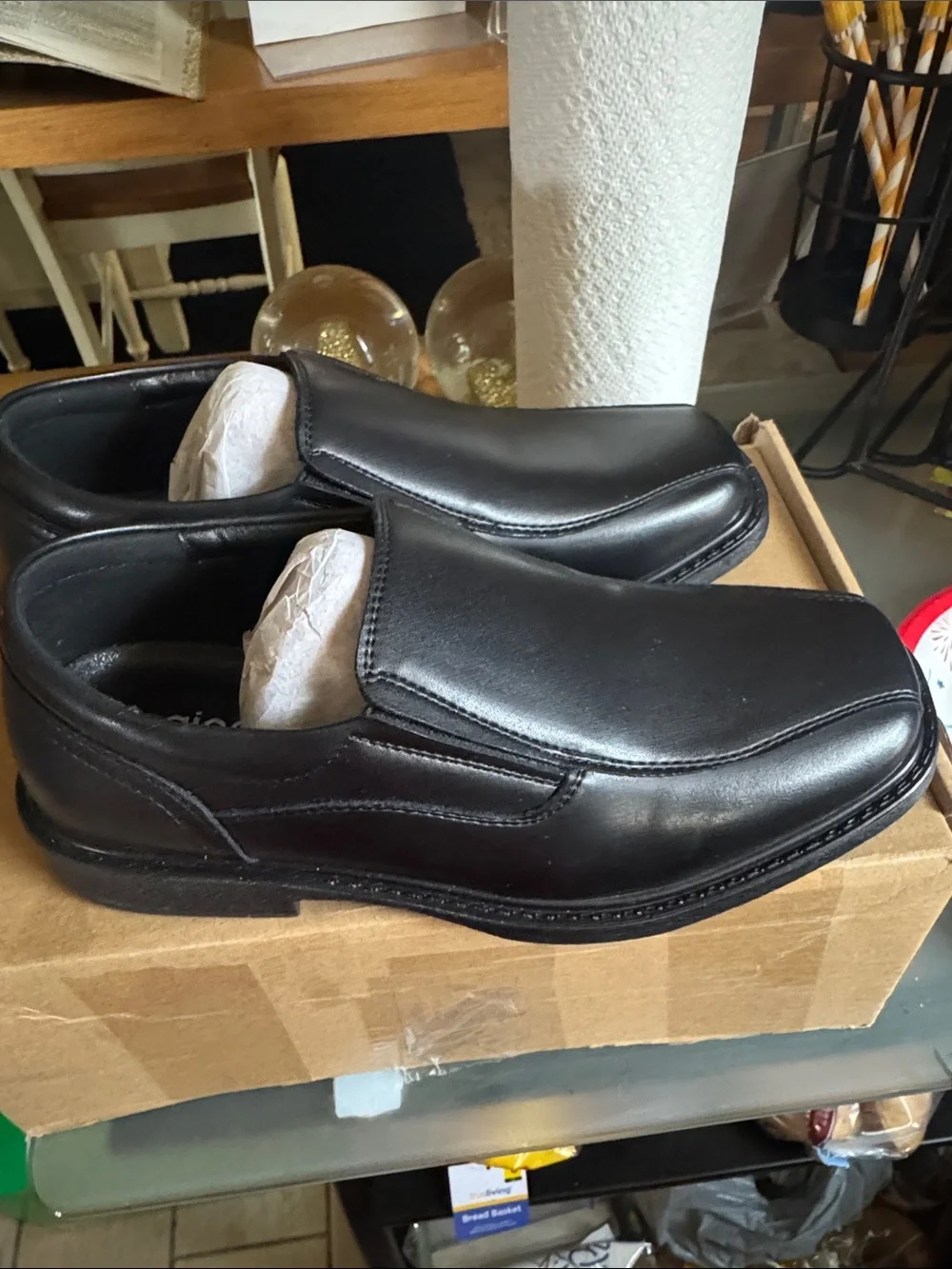 Boy’s Black Slip-On Dress Loafers - Classic Formal Shoes